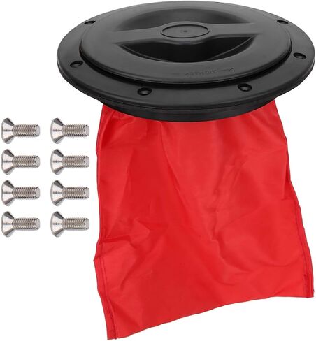 Marine Hatch Cover, 6/8 Inch Kayak Deck Plate Hatch Cover with Red Storage Bag Round Circular Type Lid Waterproof Kayak Hatch Accessories(6in) in Saudi Arabia