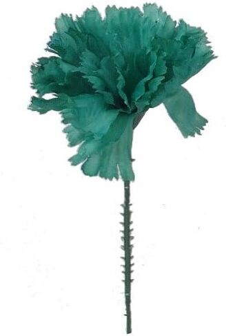White Silk Carnation Picks | Artificial Flowers for Weddings, Home Decor, DIY Crafts | 100 Count Bulk Carnations with 3.5" Heads and 5" Stems in Saudi Arabia