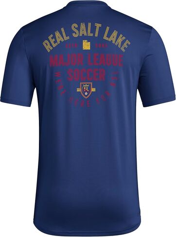 adidas Men's Real Salt Lake Short Sleeve Pre-Game T-Shirt in Saudi Arabia