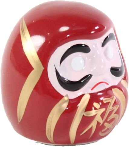 12 Small Red Wishing Blank Eyes Porcelain Daruma Good Luck Dolls ~We Pay Your Sales Tax in Saudi Arabia
