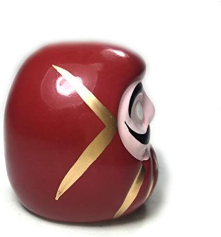 12 Small Red Wishing Blank Eyes Porcelain Daruma Good Luck Dolls ~We Pay Your Sales Tax in Saudi Arabia