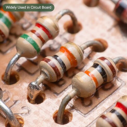 100 قطعة من مقاومات أفلام الكربون من YOKIVE، 2 وات 470 أوم 5% مقاوم للتفاوتات، جيدة للمشروعات الإلكترونية التي تصنعها بنفسك (4 أشرطة ألوان، 0.58 × 0.19 بوصة) in Kuwait