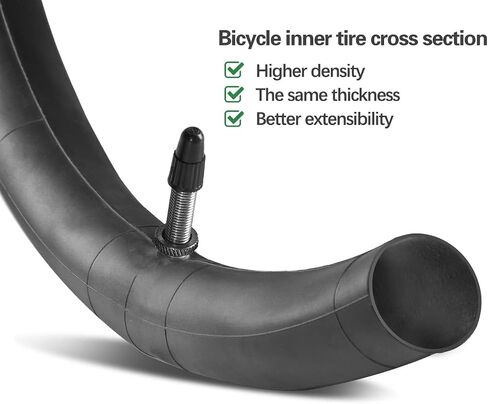 2-PCS 24" Heavy Duty Bike Tire Tubes 24x1.75/2.25 FV33MM Presta Valve 24 Bicycle Inner Tubes Compatible with 24x1.75 24x1.95 24x2.10 24x2.125 24x2.20 24x2.25 Tires Tubes in Saudi Arabia