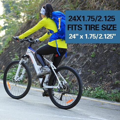 2-PCS 24" Heavy Duty Bike Tire Tubes 24x1.75/2.25 FV33MM Presta Valve 24 Bicycle Inner Tubes Compatible with 24x1.75 24x1.95 24x2.10 24x2.125 24x2.20 24x2.25 Tires Tubes in Saudi Arabia