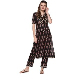 Idalia Women's Cotton Printed Kurta Set