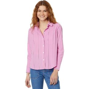 Madewell Signature Poplin Oversized Boyshirt in Stripe - Pure Cotton Construction - Lightweight Fabric