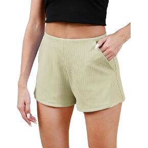 Homma 2024 Trendy Summer Shorts for Women with Pockets High Waist Casual Lounge Shorts Athletic Workout Shorts