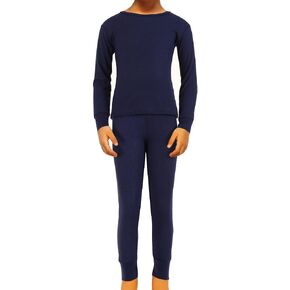 SLM Therma Tek Boy's 100% Cotton Thermal Underwear Two Piece Set
