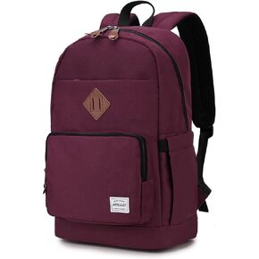 RAVUO School Backpack for Men Women, Water Resistant 15.6 inch Laptop Bag College Bookbag Casual Daypack Travel Rucksack