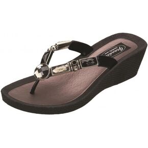 Grandco 26255E Bamboo Wedge Thong