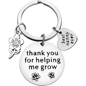 Nanny Appreciation Jewelry Keychain Grandma Gift Nanny Gift from Grandchildren Thank You Gift for Nanny Grandma Grandmother Babysitter Gift Appreciation Gift Nanny Keychain Christmas Birthday Gift