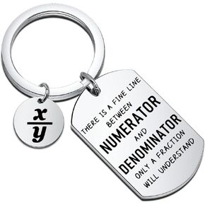 Funny Math Teacher Keychain School Math Teacher Lover Gift Teacher Thank You Gift Graduation Gift