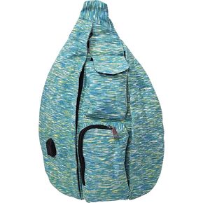 Nupouch Rucksack Pickleball Bag, Anti-Theft Crossbody Sling, USB Charging Connector Port, Backpack, Backpack, Blue Camo