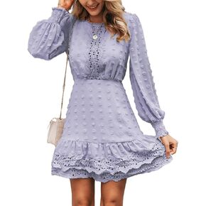 Miessial Women's Tied Waist Floral Mini Dress Summer Sleeveless Flowy Dress