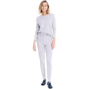 Nautica Women's Long Sleeve Long Johns Base Layer Waffle Thermal Underwear Set