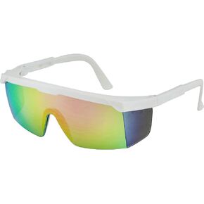 Flawless Eyewear Semi Rimless Performance Wrap Around Sport Style Retro Mirrored Unisex Sunglasses