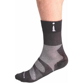 Incrediwear Sports Socks – Athletic Socks and Crew Socks for Men and Women (Black, Medium)