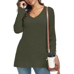 DILIUXING 2023 Women's Long Sleeve Tunic Top Soft Comfortable Casual Cute TShirts Basic Loose Blouses