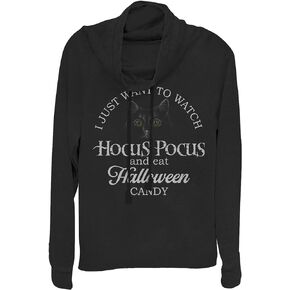 Disney Watch Hocus Pocus Women's Long Sleeve Cowl Neck Pullover