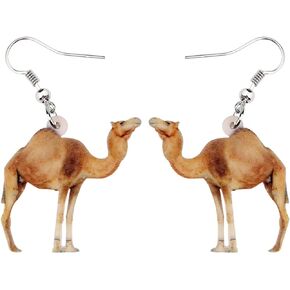 Acrylic Desert Camel Earrings Cute Llama Dangle Drop Jewelry for Women Girls Teens Charms Gifts