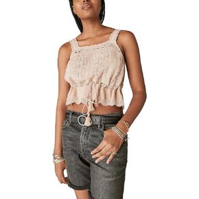 Lucky Brand Women's Vintage Embroidered Lace Bubble Tank in Kuwait