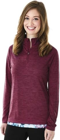 Charles River Apparel Women's Space Dye Moisture Wicking Performance Pullover in Kuwait