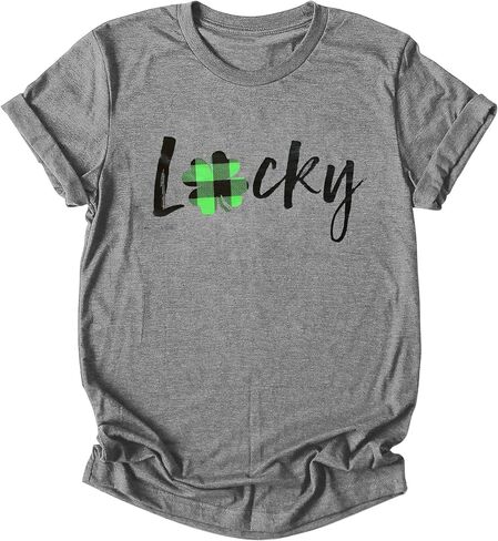 St Patricks Day Shirt Women Lucky Irish Shamrock Paddy's Day Clothes Top in Saudi Arabia