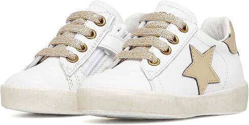 Naturino Girl's Annie Zip (Toddler/Little Kid) White/Platinum EU 27 (US 10.5 Little Kid) M in Saudi Arabia
