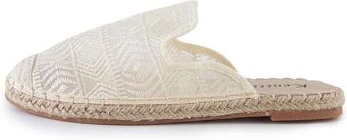 Women's Comfortable Open Toe Espadrille Slide Sandals in Kuwait
