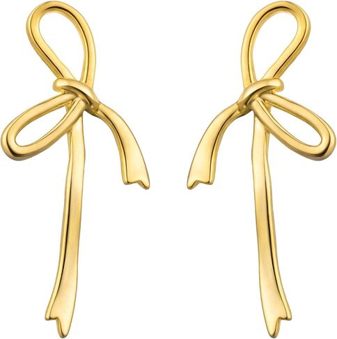 HAISWET 925 أقراط من الفضة الاسترليني على شكل فيونكة أقراط على شكل فيونكة للنساء والفتيات in Kuwait