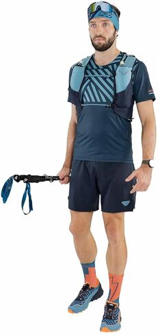 حذاء الجري Dynafit Ultra 50 Graphic Trail - للرجال، أزرق/صادم 08-0000064082-3016-10.5 in Kuwait