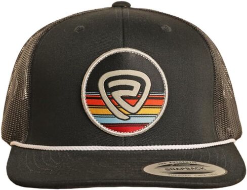 روك اند رول دينيم قبعة مسطحة لسائقي الشاحنات - اسود in Kuwait