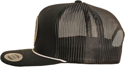 روك اند رول دينيم قبعة مسطحة لسائقي الشاحنات - اسود in Kuwait