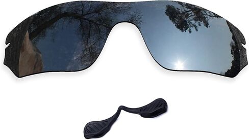 عدسات مستقطبة بديلة ووسادات أنف متوافقة مع نظارات Oakley Radar Edge OO9184 الشمسية in Kuwait