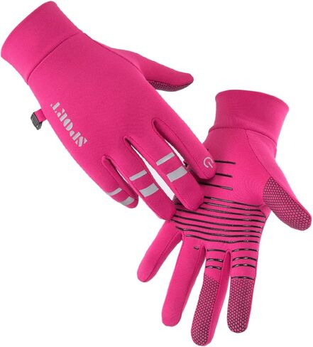 قفازات الجري شتاء دافئ كامل الأصابع قفازات ركوب الدراجات شاشة تعمل باللمس الرياضة الطريق الجبلية دراجة دراجة العمل ركوب تسلق قفازات الرجال والنساء in Kuwait