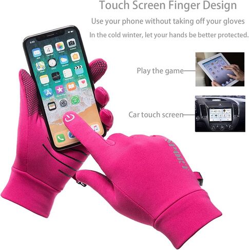 قفازات الجري شتاء دافئ كامل الأصابع قفازات ركوب الدراجات شاشة تعمل باللمس الرياضة الطريق الجبلية دراجة دراجة العمل ركوب تسلق قفازات الرجال والنساء in Kuwait