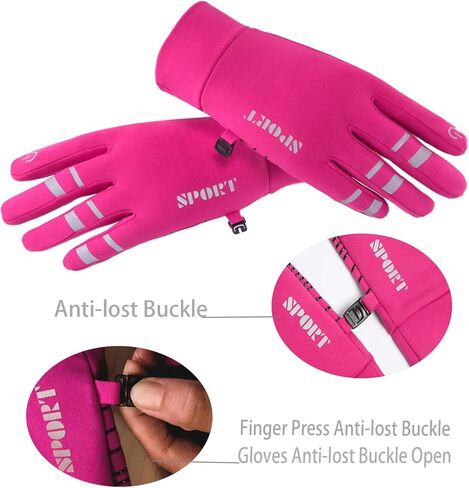قفازات الجري شتاء دافئ كامل الأصابع قفازات ركوب الدراجات شاشة تعمل باللمس الرياضة الطريق الجبلية دراجة دراجة العمل ركوب تسلق قفازات الرجال والنساء in Kuwait