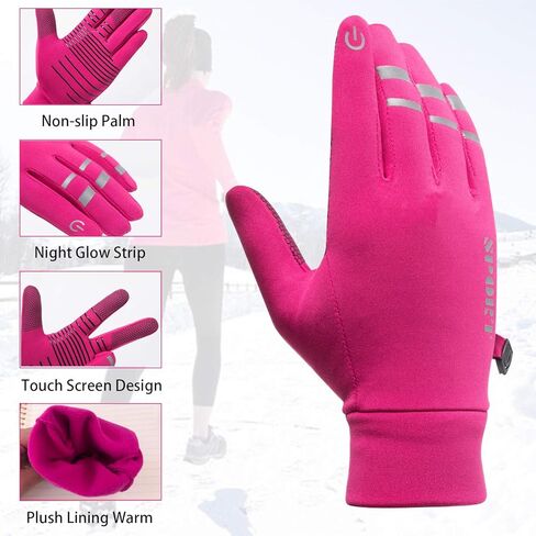 قفازات الجري شتاء دافئ كامل الأصابع قفازات ركوب الدراجات شاشة تعمل باللمس الرياضة الطريق الجبلية دراجة دراجة العمل ركوب تسلق قفازات الرجال والنساء in Kuwait