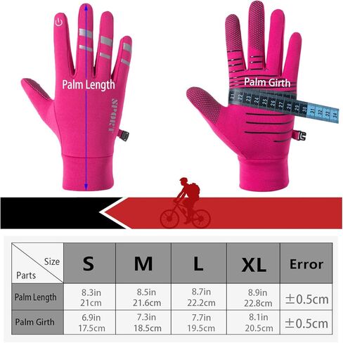 قفازات الجري شتاء دافئ كامل الأصابع قفازات ركوب الدراجات شاشة تعمل باللمس الرياضة الطريق الجبلية دراجة دراجة العمل ركوب تسلق قفازات الرجال والنساء in Kuwait