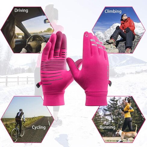 قفازات الجري شتاء دافئ كامل الأصابع قفازات ركوب الدراجات شاشة تعمل باللمس الرياضة الطريق الجبلية دراجة دراجة العمل ركوب تسلق قفازات الرجال والنساء in Kuwait
