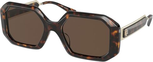 Tory Burch TY7160U Women's Sunglasses Dark Tortoise/Solid Dark Brown 52 in Saudi Arabia
