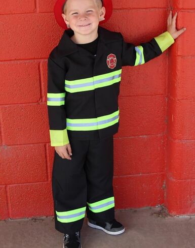 Fireman Fire Fighter Halloween Dressup Costume (Choose Style and Size) in Saudi Arabia