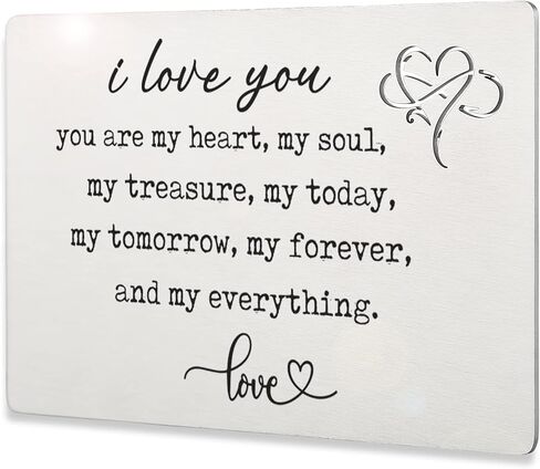 بطاقة إدراج محفظة مذكرة الحب، بطاقة إدراج المحفظة المحفورة للرجال، له، صديقها، عيد الحب، الذكرى السنوية للزفاف، عيد الميلاد، هدايا عيد الميلاد، هدية عيد الميلاد قبل النشر WC5 in Kuwait