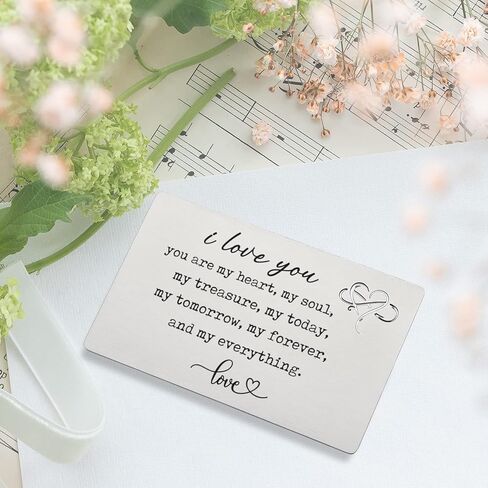 بطاقة إدراج محفظة مذكرة الحب، بطاقة إدراج المحفظة المحفورة للرجال، له، صديقها، عيد الحب، الذكرى السنوية للزفاف، عيد الميلاد، هدايا عيد الميلاد، هدية عيد الميلاد قبل النشر WC5 in Kuwait