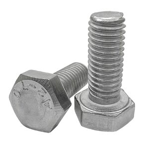 M8x25mm Left Hand Hex Bolt,304 Stainless Steel Reverse Threaded Hex Bolts,Silver Fully Threaded Hex Bolts(3Pcs)