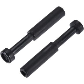 uxcell Push to Connect Fittings, Cap Style Pneumatic Blanking Plugs, Fit for 4mm Inner Dia. Air Hose Tube Pipe, Plastic, Black, Pack of 10
