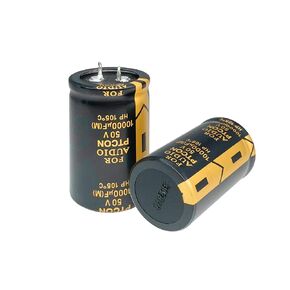2Pcs 63v 15000UF Snap in Electrolytic Capacitor 35X60mm(1.38x2.38in) for Audio Amplifier,High Frequency Aluminum Electrolytic Capacitors Audio Capacitor, Radial Large Can Type Electrolytic Cap