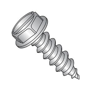 Small Parts 0832ASW188 18-8 Stainless Steel Sheet Metal Screw, Plain Finish, Hex Washer Head, Slotted Drive, Type A, #8-15 Thread Size, 2" Length (Pack of 25)