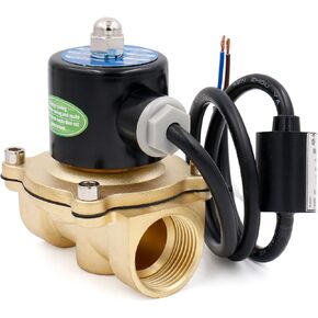 Brass Electric Solenoid Valve 2W-250-25J 1 Inch AC220V Direct Action Water Normally Closed Replacement Valve