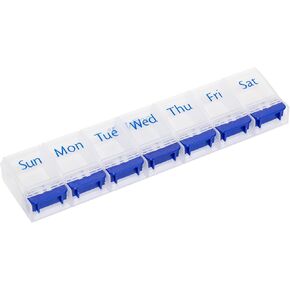 HealthA2Z® Pill Box | Easy to Open | Pill Case 7 Days | Medicine Organizer for OTC Medicine & Supplement